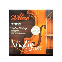 Alice A705 Stainless Steel Coated Violin Strings Set 4/4 3/4 1/8 Sizes Ni-Fe Winding for Stringed Instruments Parts Accessories