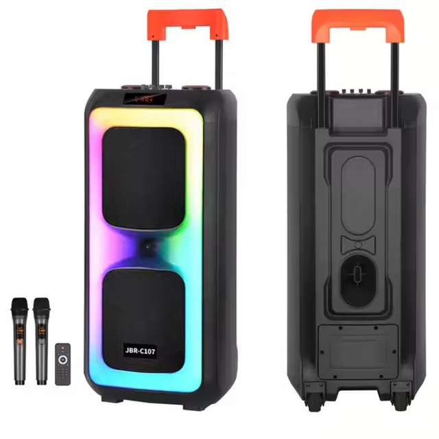 NDR JBR-C107 Portable Karaoke Party Karaoke Blue Tooth Speakers 10 Inch Woofer Modulates Treble and Bass Caixa De Som BoomBox