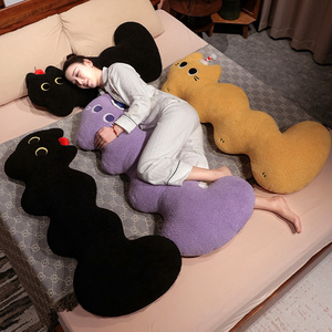 Cuscino Peluche a Forma di Gatto Super Morbido e Soffice 90/120cm, Dimensioni Reali, per Dormire e Abbracciare - Product Image 6