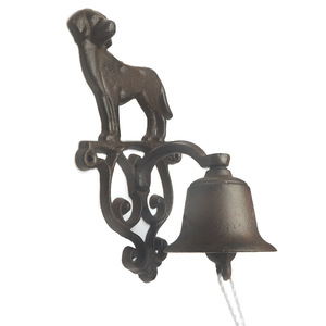 Campana de cena de hierro fundido pesado con soporte Campana de cena de perro Sienta el ambiente de las comidas y reuniones familiares tradicionales - Product Image 1
