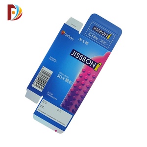 Vente en gros de préservatifs sexuels pour adultes avec particules 2 petites boîtes en papier de carton - Product Image 1