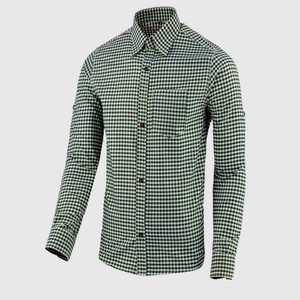 Camisa auténtica bávara gris para hombre, estilo Oktoberfest, de algodón clásico, manga larga, corte alemán, tallas S a 4XL - Product Image 1