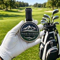 Étiquettes de sac de golf personnalisées économiques sablée, accessoires de golf