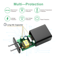  Adaptor Daya Bersertifikasi FCC Colokan AS 5V 1A 1.5A 2A 2.1A 2.4A 2.5A Pengisi Daya Dinding USB untuk Timbangan Elektronik
