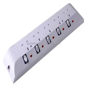 China Supplier Extension Socket Power Board 4-Gang Surge Protected Power Strip