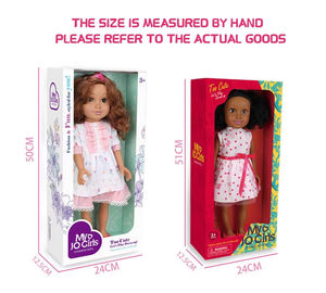 Alta calidad 18 pulgadas vinilo <span class=keywords><strong>de</strong></span> plástico realista marrón <span class=keywords><strong>Afro</strong></span> americano moda chica joven muñeca 46cm grandes muñecas <span class=keywords><strong>de</strong></span> juguete negras con <span class=keywords><strong>vestido</strong></span> - Product Image 5