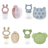 Sucette d'alimentation en silicone pour bébé avec moule à glaçons, sans BPA, pour l'autonomie alimentaire du bébé