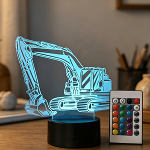 Luz Nocturna LED para Decoración de Dormitorio, Regalo Perfecto para Novio, con Forma de Camión Excavador - Product Image 4
