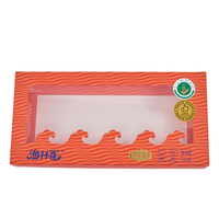Boîtes d'expédition portables pour fruits de mer, directement de l'usine, avec fenêtre, gaufrage et effet pailleté mat pour la livraison de fruits de mer