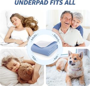 <strong>Bed</strong> <strong>Pads</strong> Washable <strong>Bed</strong> Protector Reusable <strong>Bed</strong> <strong>Wetting</strong> Sheets Absorbent <strong>Mattress</strong> Protector for Kids Adults Elderly - Product Image 5