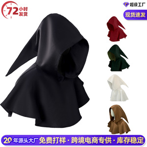 Capa con Capucha de Poliéster para Disfraz de Halloween, Cosplay de Ceñido al Cuerpo, Ropa de Escenario, Venta al por Mayor para Europa, América y Sudeste Asiático - Product Image 3