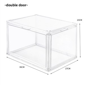 Boîte de rangement moderne en acrylique transparent personnalisable empilable boîte à chaussures transparente organisateur pour grandes chaussures - Product Image 3