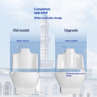 Lavabo monobloc en céramique intégré à trou unique, style minimaliste, pour lavage des mains et des pieds, usage hospitalier, émail écologique