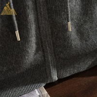 Cardigan à capuche en pur cachemire doux, tricoté style brioche, à manches longues, pour l'automne et l'hiver, pull décontracté, vente en gros, commande en gros