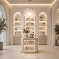 Mobilier de salon de coiffure sur mesure, miroirs, postes de coiffage, comptoirs de réception, vitrines de présentation pour les salons de beauté