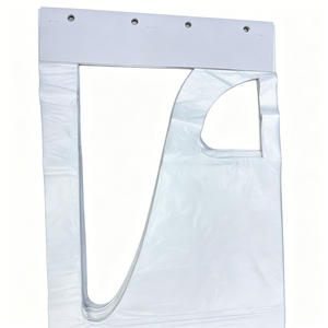 <span class=keywords><strong>Tablier</strong></span> jetable blanc en PE pour adulte avec carte de présentation en papier, grande taille, imperméable, résistant à l'huile, pour la cuisine et le nettoyage - Product Image 2