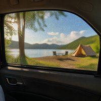 Pare-soleil universel pour fenêtre latérale de voiture TURUI, moustiquaire pour camping en voiture, couverture respirante en maille, protection UV, protection solaire