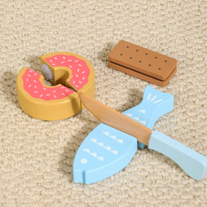 Juguetes de Madera para Hornear de Educación Temprana Montessori, Juguete de Galletas y Pasteles, Juego de Imitación de Cocina para Niños Pequeños - Product Image 2