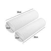 Tuyau de climatiseur haute pression flexible de 5 pouces, tuyau d'évacuation en plastique pour climatiseur portable