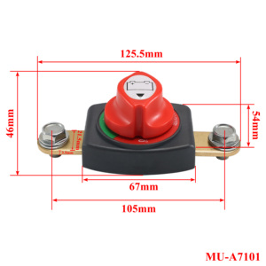 Heavy Duty 300A 12V 24V 48V Dual Car Vehicle RV Marine Battery Isolator Master Kill Interruptor giratorio Desconexión Kit de corte de energía - Product Image 4