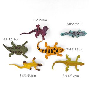 Modèle de lézard réaliste multi-styles, caméléon, lézard à collier, iguane vert, jouet éducatif en PVC solide pour enfants - Product Image 5