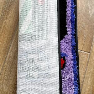 Tapis touffeté violet abstrait pour console <span class=keywords><strong>de</strong></span> jeu, souvenirs d'enfance amusants, tapis floqué mignon, tapis <span class=keywords><strong>de</strong></span> sol antidérapant, paillasson fabriqué à la machine - Product Image 4