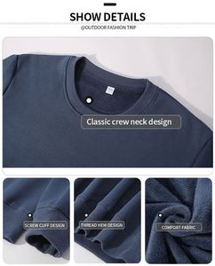 Sudadera con Capucha Extra Grande para Hombre, de Algodón Grueso, Lisa, con Hombros Caídos, Personalizable con Impresión - Product Image 3