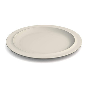 Rond <span class=keywords><strong>blanc</strong></span> mélamine dîner <span class=keywords><strong>buffet</strong></span> et plats en plastique avec jante étroite - Product Image 3