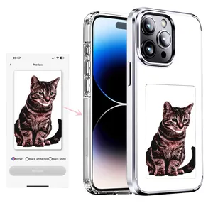3.2Inch Long-Lasting Display Case Diy Phone Case Nfc E-Ink Screen Display Smart Nfc Phone Case For Iphone 13 14 15 Pro Max Cove