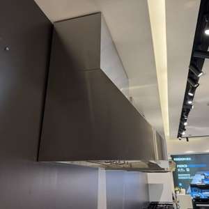 Cuisinière et hotte aspirante de 48 pouces, 2000 m³/h, filtre à déflecteurs, conduit de cheminée, double moteur, commandes numériques rondes à écran tactile - Product Image 4