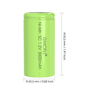 GMCELL 3000mAh SC Ni-Mh Rechargeable Battery Nimh SC3000mAh SC3600mAh 1.2V Ni-Mh SC Batteries for <b>Consumer</b> <b>Electronics</b> & Toys - Product Image 2