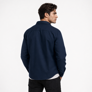 ICO Vintage The <span class=keywords><strong>Dante</strong></span> - Sobrecamisa de manga larga para hombre con logotipo personalizado, venta al por mayor, abotonada, estilo utilitario, ropa de trabajo herencia - Product Image 2