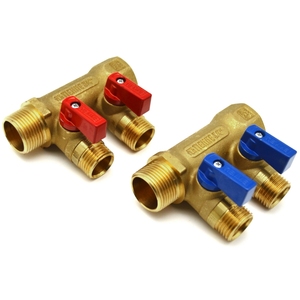 Collettore Giallo Nino 3/4 X 1/2 X16mm con Valvola a Sfera a 2 Vie, Struttura di Controllo Personalizzabile OEM - Product Image 1