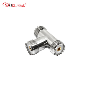 Adaptateur coaxial RF UHF femelle vers double UHF SO239 femelle, connecteur répartiteur en T à 3 voies pour la distribution du signal d'antenne radio <span class=keywords><strong>CB</strong></span> - Product Image 3