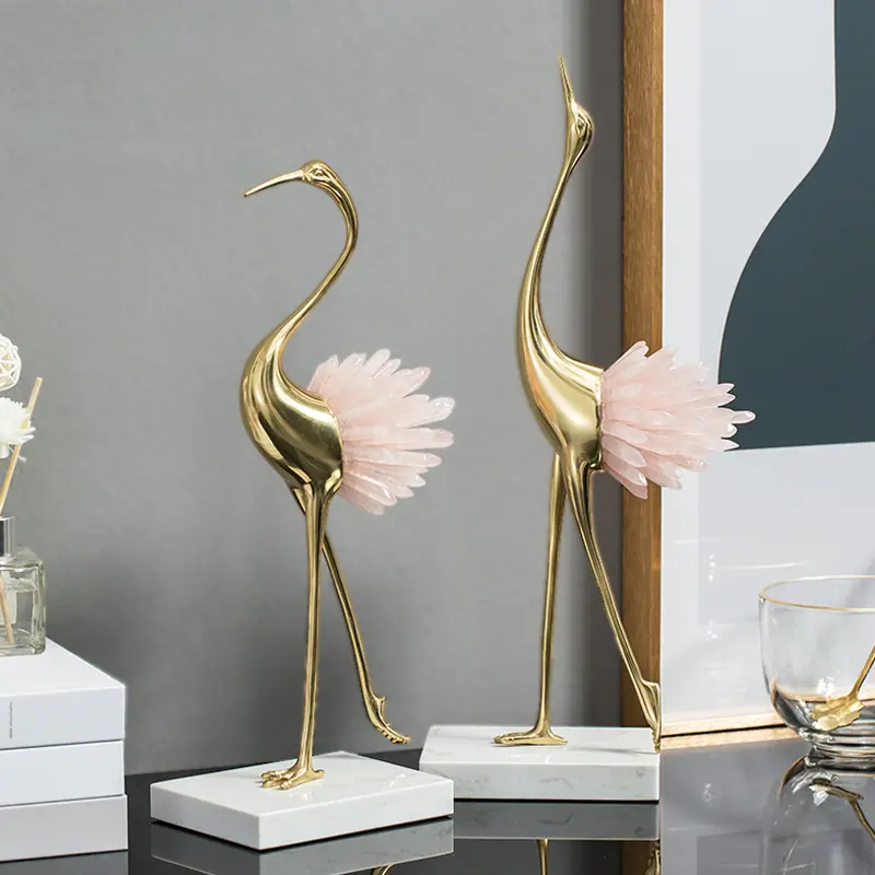 home decoration accessories bedroom decor items living room marble base golden decorative pieces