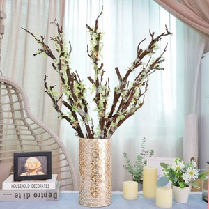 Nhân Tạo Hoa Cưới Fontanesia Hoary Tuyết Liễu Màu Hồng Lụa Mini Hoa Liễu Hoa Nhân Tạo Cho Đám Cưới - Product Image 1