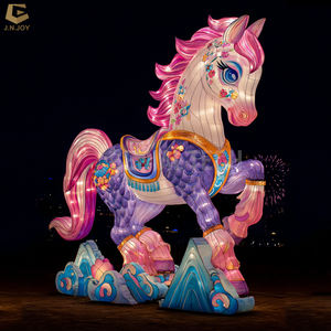 Китайский новогодний фонарь SGL163, выставка, китайский праздничный фонарь на год лошади - Product Image 3