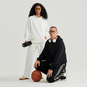 เสื้อฮู้ดผ้าเทอร์รี่คอตตอนแท้ 330 กรัม สไตล์อเมริกันเรโทร แขนแร็กแลน ทรงหลวม ไหล่ตก แฟชั่นยูนิเซ็กส์ - Product Image 3