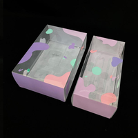 Boîte d'emballage cadeau rectangulaire en PVC transparent personnalisée pour poupées de bébés filles, boîte de rangement en plastique pliable pour jouets d'enfants, recyclable