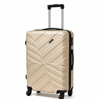Valise rigide ABS à roue unique 20/24/28 pouces, durable, pour voyage, vente en gros, logo personnalisé