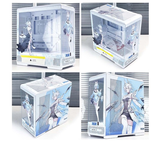 ROG Snowstorm Customized Computer Cool Case & Towers Fan 400+ Themes to Choose Supports ATX Motherboard Metal Material Stock