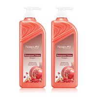 Solusi Rambut Tipis - Sampo Naspura Pomegranate, Menaikkan Akar Secara Alami & Menambah Volume & Memperbaiki Rambut