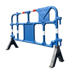 Barrière de sécurité mobile jaune en PEHD pour écoles, non-réfléchissante, protection IP65, rotation à 360 degrés, L1600*H1000mm, pour le trafic - Product Image 3
