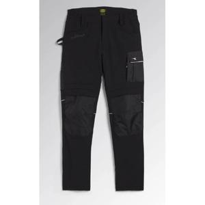 DIADORA UTILITY - 702.175554-80013/S Water-repellent <b>stretch</b> performance <b>black</b> <b>trousers</b> - EAN 8053607081783 WORK <b>TROUSERS</b> - Product Image 1