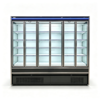 Réfrigérateur Commercial OEM à Rideau d'Air, Vitrine Réfrigérée Sans Givre pour Supermarché, Fruits, Légumes et Aliments Frais