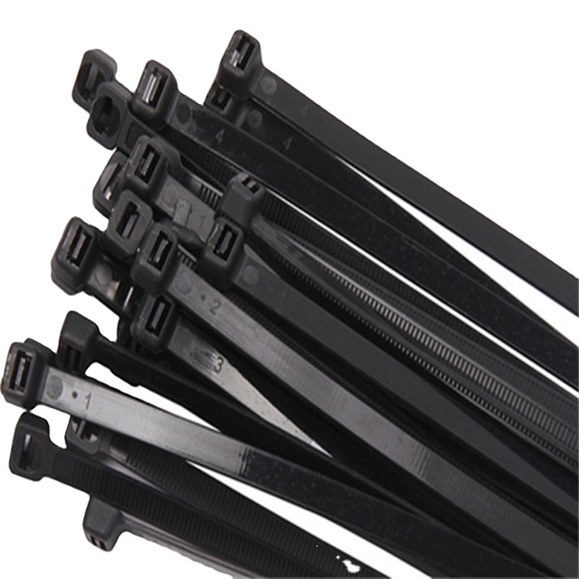 Black and White Self-locking Nylon Cable Ties Plastic Cable Ties 100*2.5