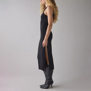 Robes de créateur de haute qualité, confectionnées et cousues, design printemps-été, couleur unie, élégante, hautement élastique, mince, sexy - Product Image 3