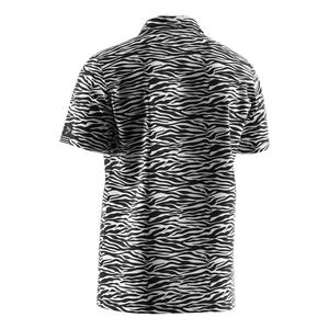 เสื้อยืดแขนสั้นลายซับลิเมชั่นสำหรับฤดูร้อน สีขาว ติดกระดุม เสื้อโปโลสำหรับผู้หญิงและผู้ชาย - Product Image 2