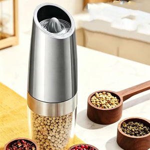 Moulin à poivre et à sel électrique rechargeable par USB, best-seller, ustensile de cuisine, moulin en céramique et en plastique pour épices - Product Image 5