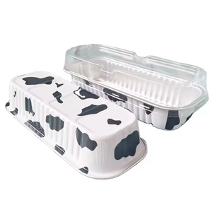 Moule à pain miniature coloré de 200 ml avec plateau en <span class=keywords><strong>aluminium</strong></span> jetable pour <span class=keywords><strong>micro</strong></span>-<span class=keywords><strong>ondes</strong></span>, couvercle en plastique PET de qualité alimentaire, cuillère en plastique, résistant au <span class=keywords><strong>four</strong></span> - Product Image 5